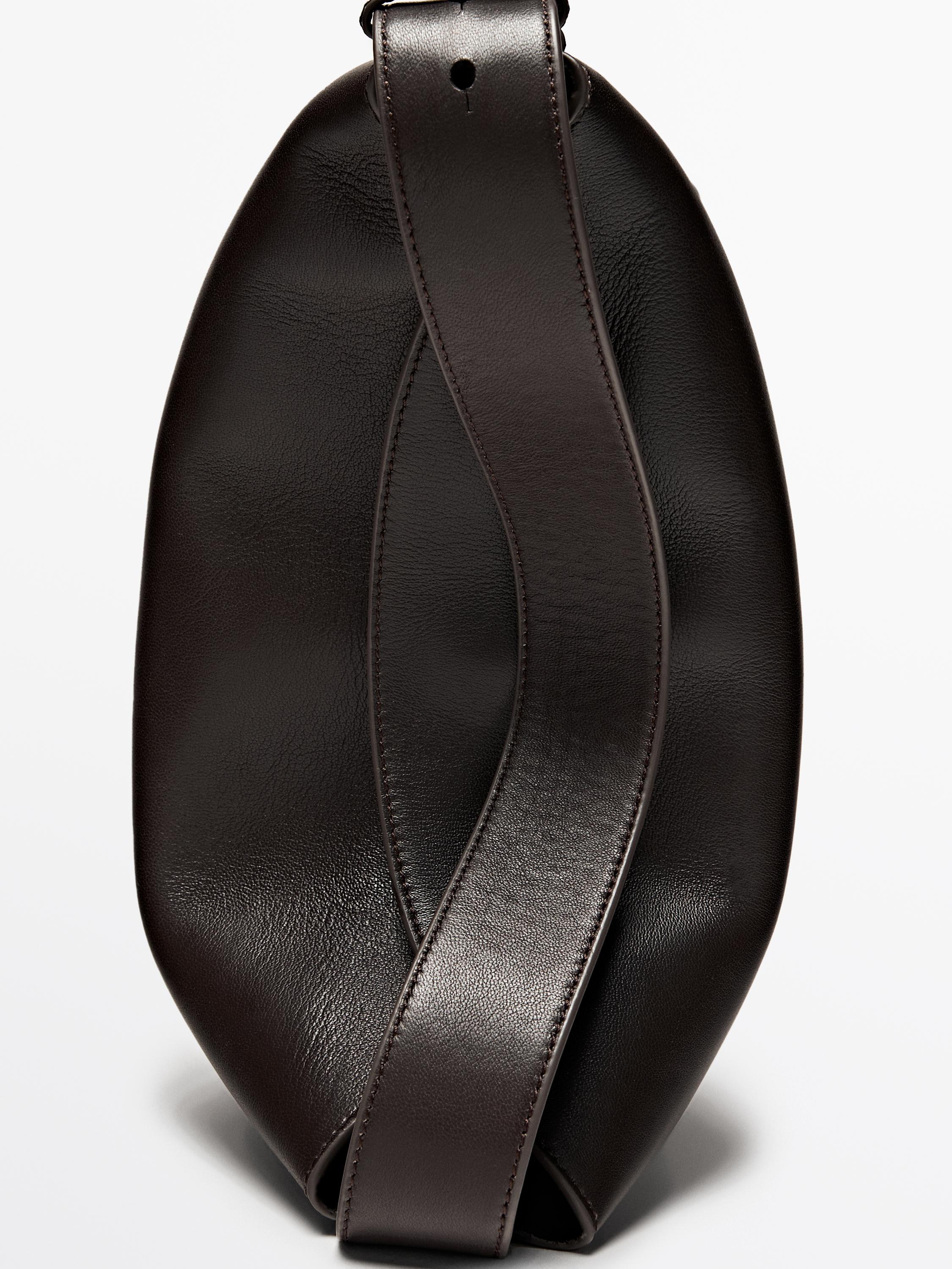Small nappa leather shoulder bag